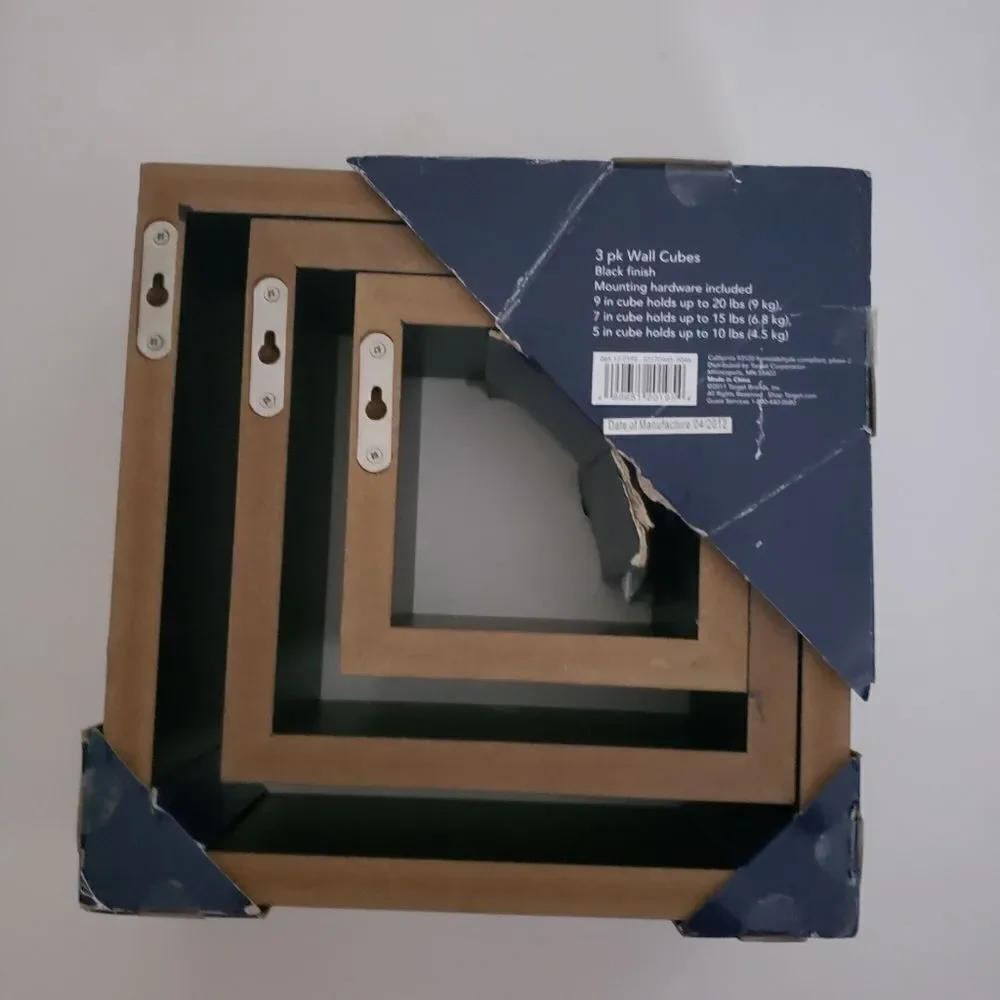 Room Essentials 3pk Wall Cubes​